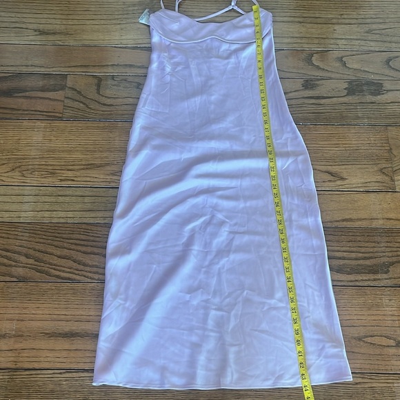 Micas Blush Pink Backless Maxi Dress Size M New With Tag - Picture 7 of 14